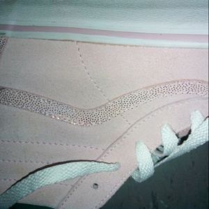 Vans pink glitter